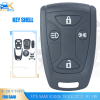 KEYECU 4 Button Smart Remote Key Shell Case for SAAB Scania Truck DC13 143 148 141 4X2 6X2R GRS905 R-series S-series G-series P-