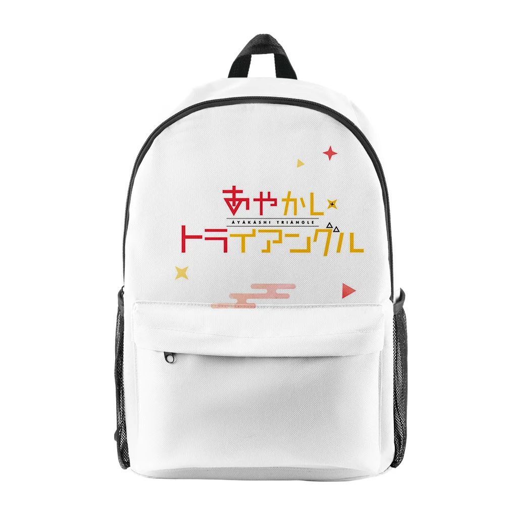 Classic Novelty Ayakashi Triangle Anime pupil Bookbag Notebook Backpacks 3D Print Oxford Waterproof Boys/Girls Travel Backpacks