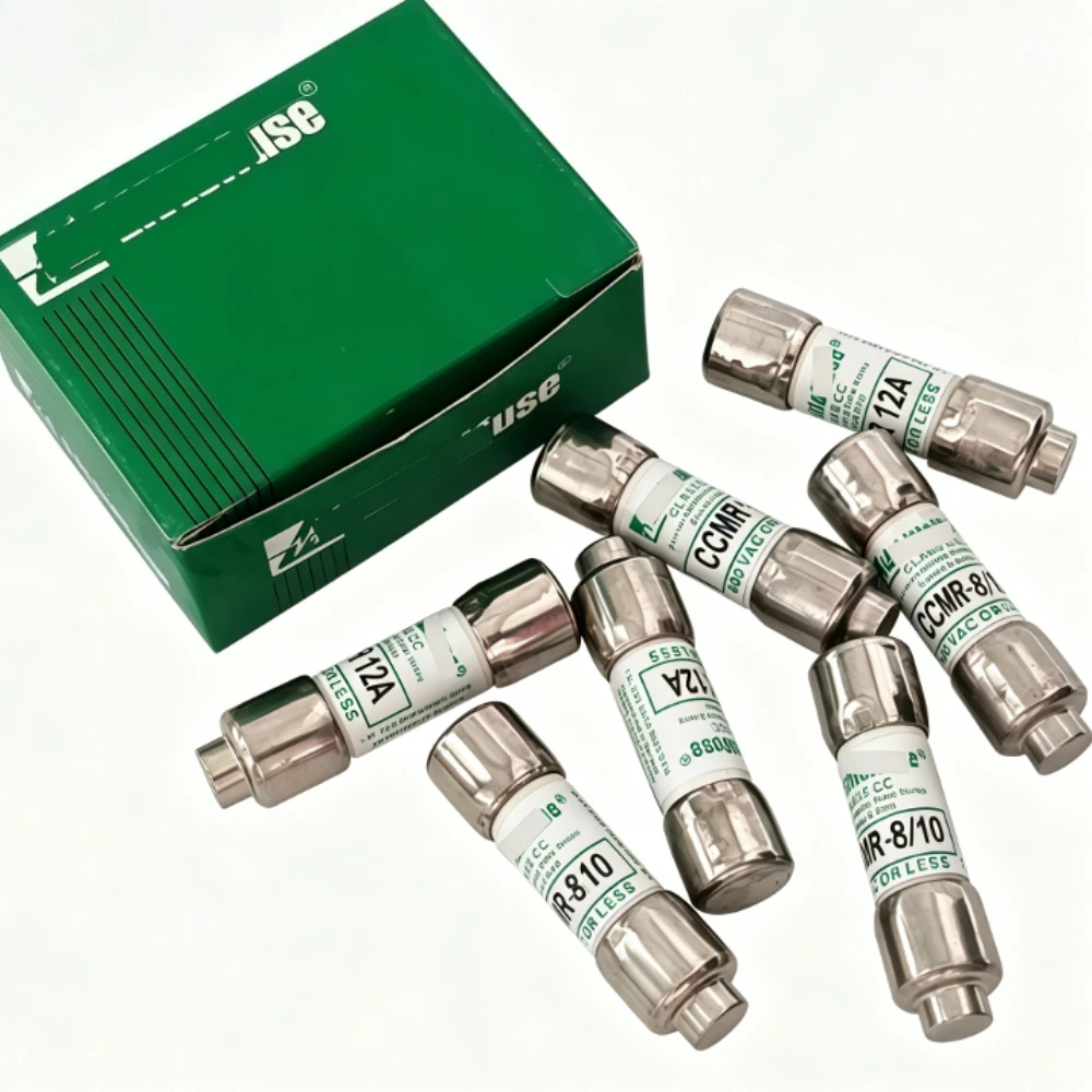 10PCS OEM CCMR‑8/10 Class CC Time‑Delay Fuse 0.8A 600VAC Ferrule Fuse for Motor Circuit Protection