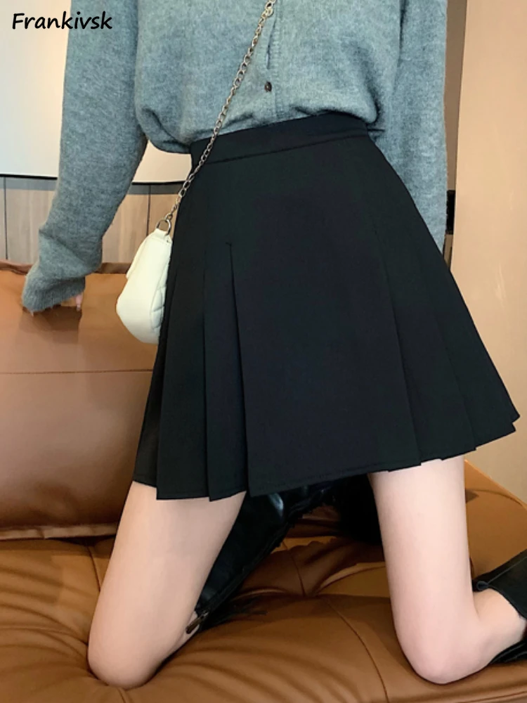 

Skirts Women Stylish Elegant Popular Lady Commute Folds Above Knee Spring Daily Sweet High Street Japanese Style Leisure Casual