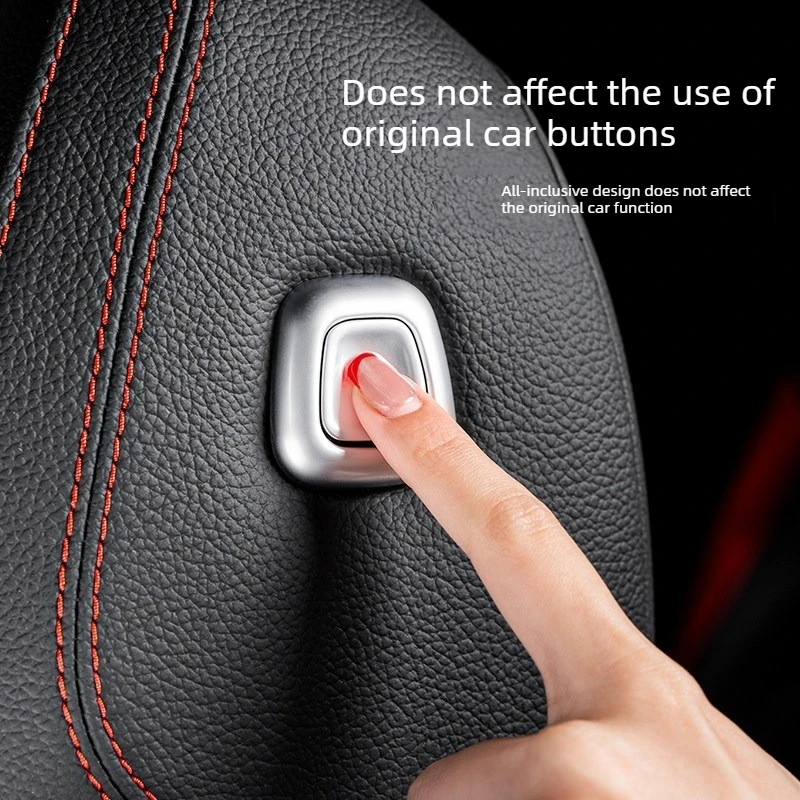 Modified Headrest Button Trim Cover Sticker, Interior Decor Accessories for Mercedes GLE350 GLS450