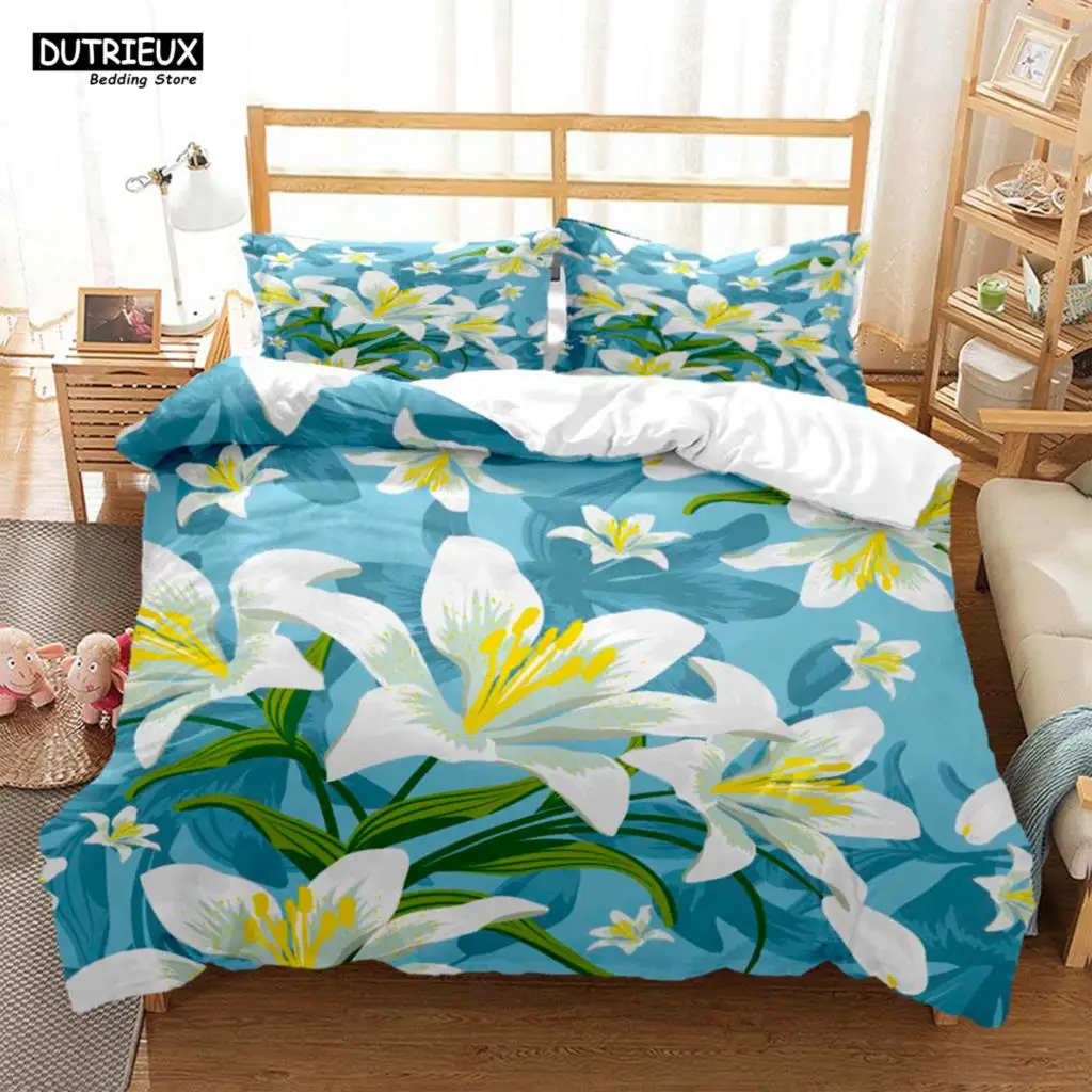 

The Flower Pattern Is Simple And Fresh Soft And Comfortable Customizable Comforter Bedding Sets Bedding Set Luxury Quilt Cover