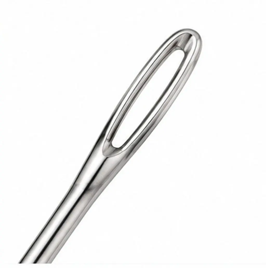 20Pcs 6Cm Stainless Steel Large Eye Blunt Needles for Cross Stitch Needlepoint Crochet Knitting Sewing Yarn Craft Easy Thread