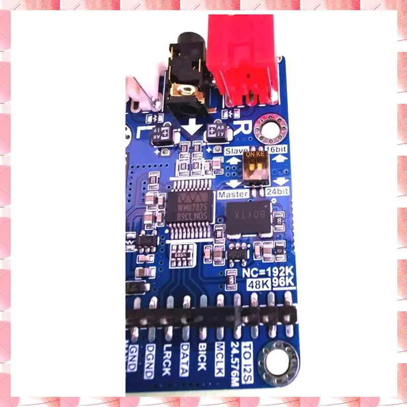 JAJA Dlhifi I2S ADC Modulo scheda di acquisizione audio Hifi WM8782S Scheda di sviluppo modalità Master Slave 24BIT 192K 96K 48K Blu 1 Pie