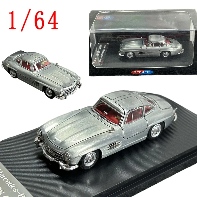 

Seeker Diecast 1/64 Scale Mercedes-benz Alloy Car Model Benz 300SL Coupe Play Vehicles W198 Toys for Boys Original Box