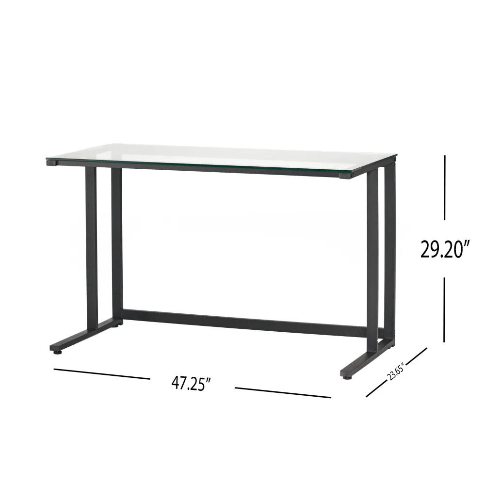 DeskHome Office Computer Desk with Shelf, Gaming Desk Corner Table for Work, Writing and Study, Space-Saving