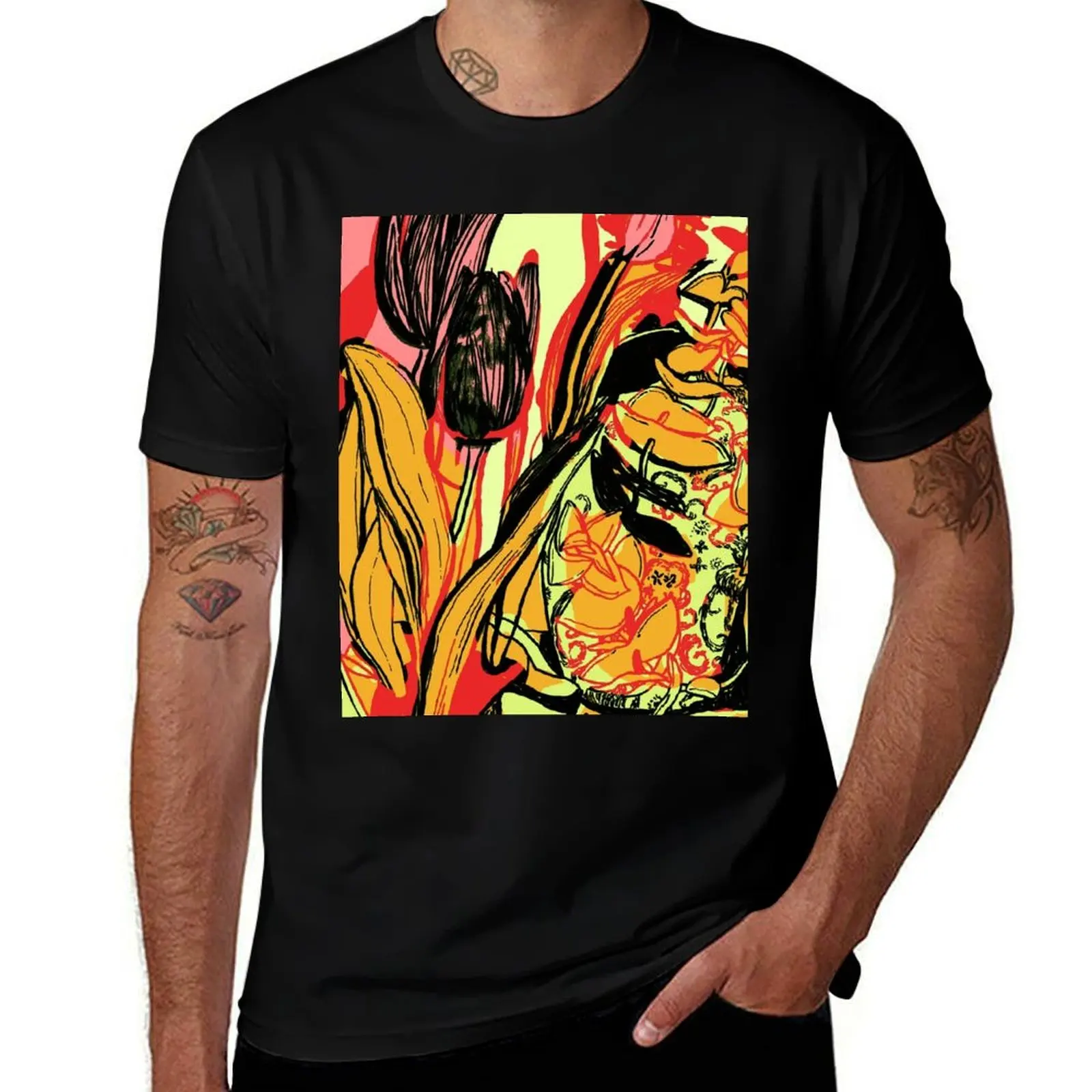 

t shirt graphic T-Shirt Summer man shirts essential Tulips t for