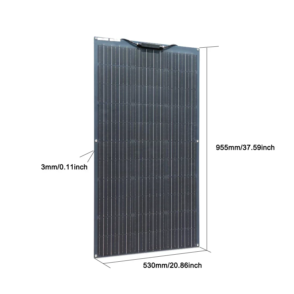 100W 200W 300W 400W Kit pannello solare o 18V flessibile Mono pannello fotovoltaico solare 12V 24V Paneles Solares ad alta efficienza