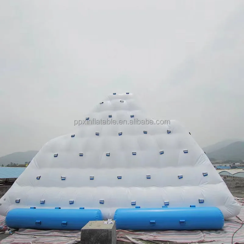 Inflatable Iceberg Water Island Zhejiang Water Rock Climbing Wall Used Mini  Splash Pad Blow up Water Park Slides Amusement Park