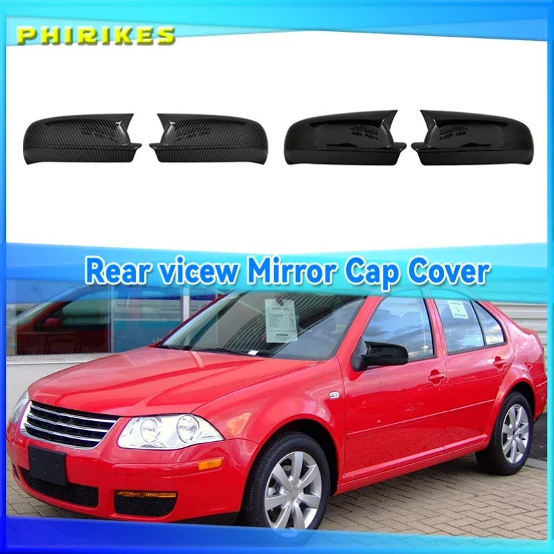 

Bat Side Mirror Cover for Golf 4 Bora A4 MK4 VW 1999-2006 GTI R32 Car Accessories Shiny Piano Black Tuning Auto Sport