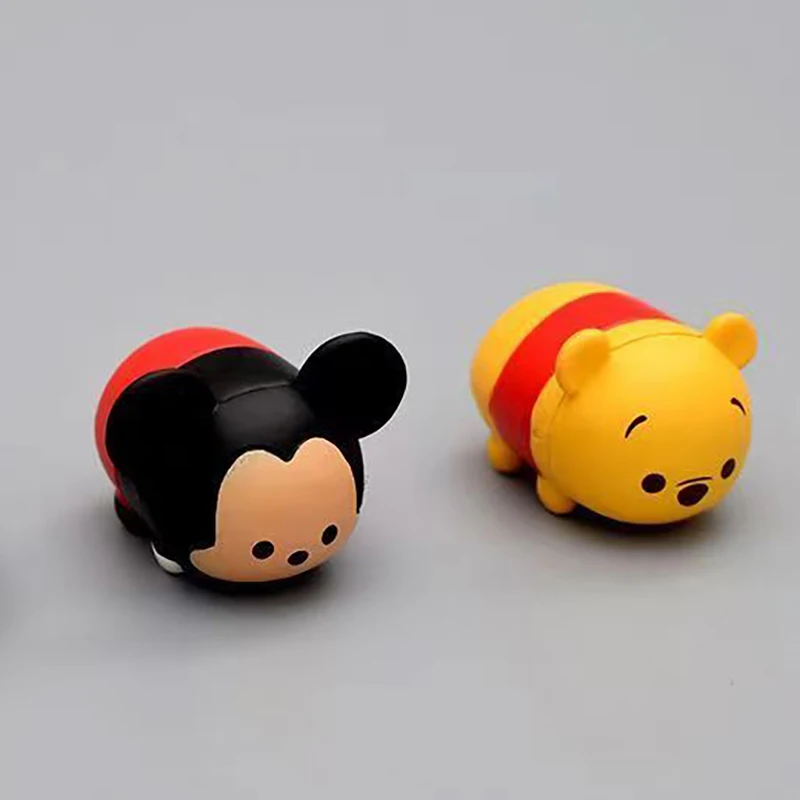 Figuras de Mini frijol Tsum de Disney auténticas, 14 Uds., muñeca Rebelle Kawaii, figuras bonitas a granel, regalos de la serie Mickey Minnie para niños, juguetes