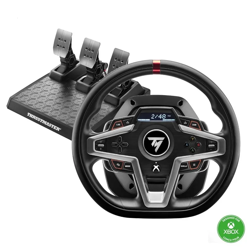 

T248X, гоночное колесо и магнитные педали, HYBRID DRIVE, магнитные лопастные переключатели, динамическая обратная связь, экран
