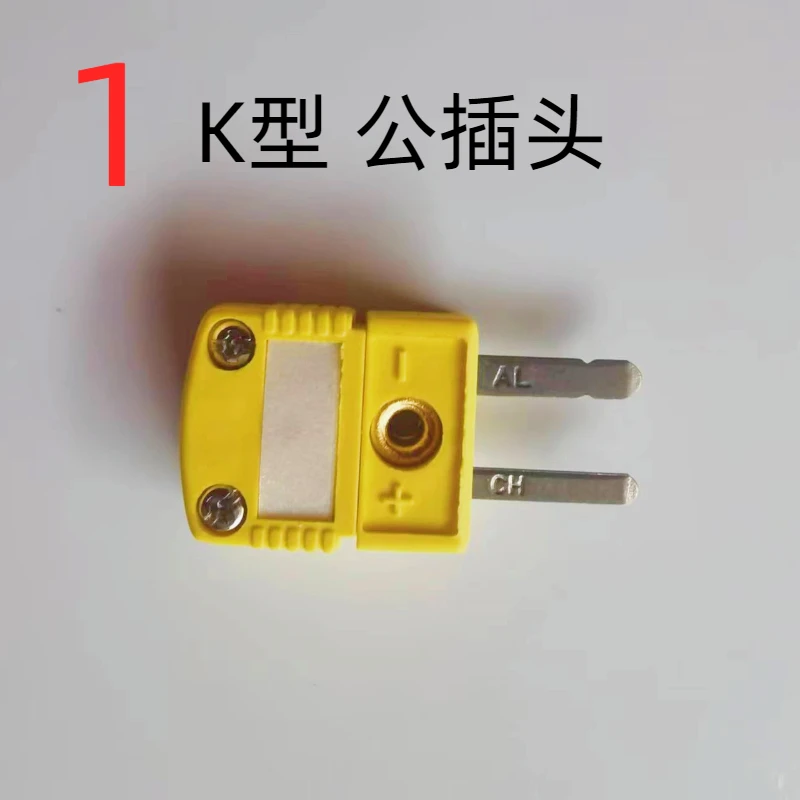 American standard K-type thermocouple plug, T-type J temperature measurement connector, sensor thermocouple socket, SMPW male an