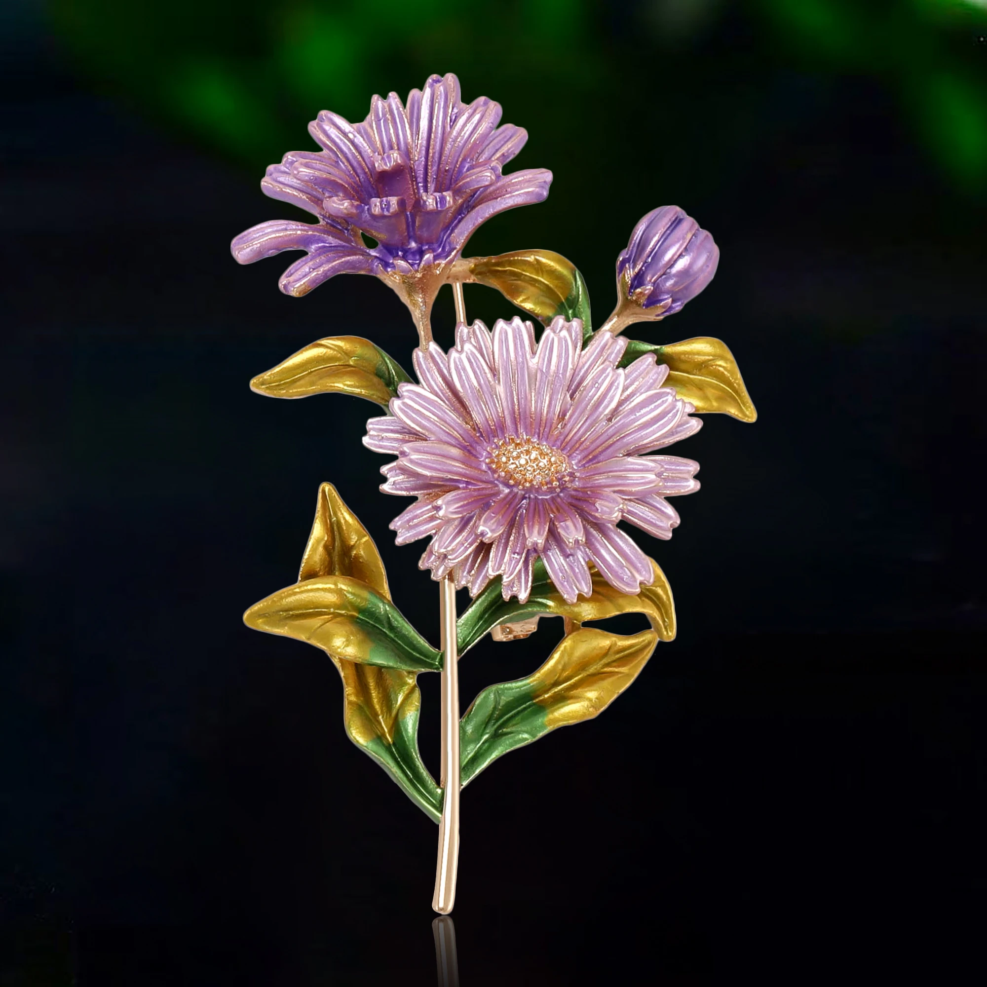 Fashion Enamel Daisy Bouquet Brooches for Women Unisex Plant Pins Event Party New Gifts Backpack Decoration Clothes Accessories