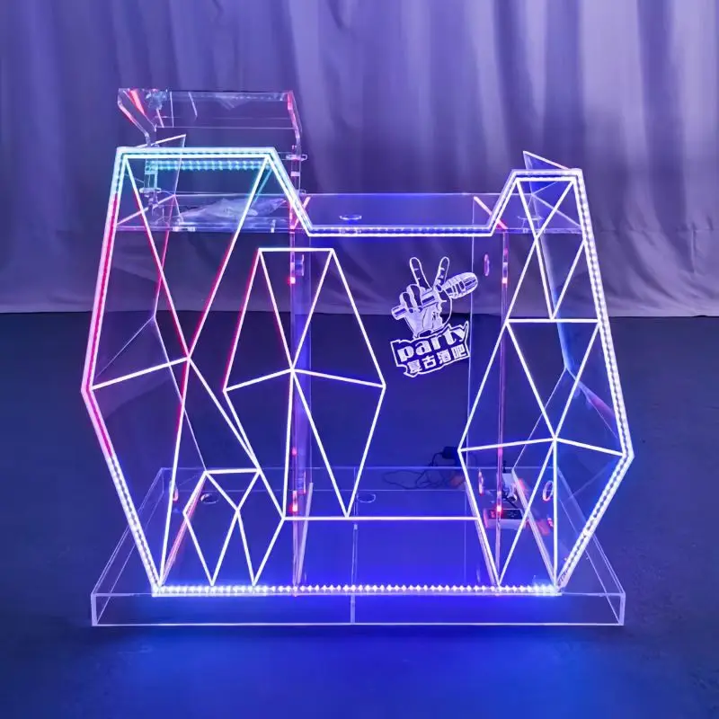 

Transparent Acrylic DJ Table Strip Luminous Podium Light Emitting Diode Disc Table