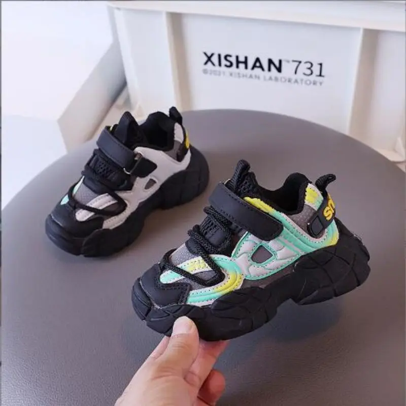 Children's Dad Shoes 2026 Autumn New Boys' Shoes Baby Soft Soled Casual Single Shoes Girls' Anti Slip Sports Shoes