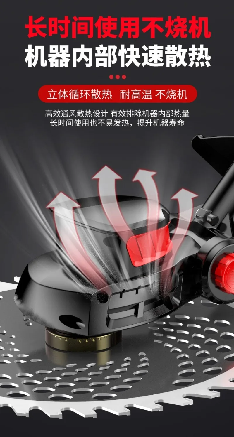 เครื่องตัดหญ้าไฟฟ้าแบบชาร์จไฟได้สำหรับใช้ในบ้านขนาดเล็ก