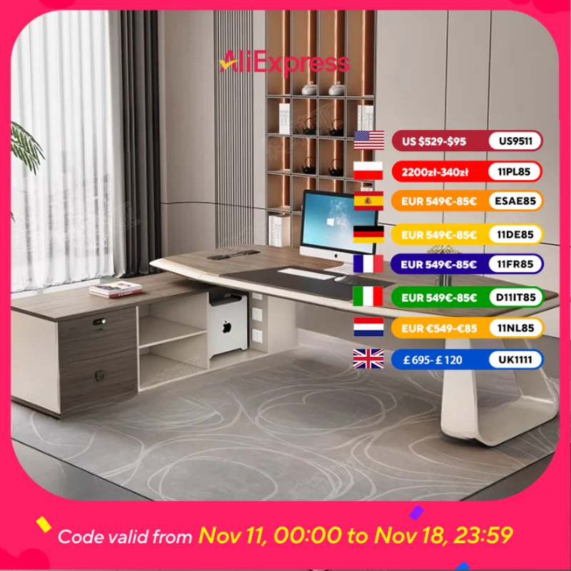 

Игровой офисный компьютерный стол, основание для домашнего хранения, письменные компьютерные столы для руководителей, кабинет, деревянная мебель Mesa Para Compuatador