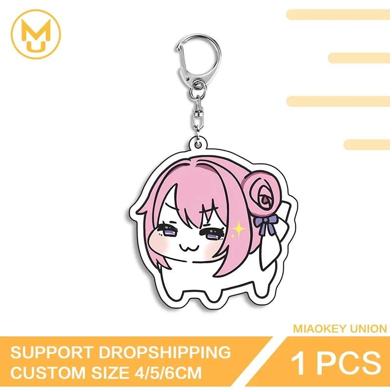 Doro Kawaii Double Sided Acrylic Keyring Customizable High Quality Practical Fancy Simulated Functional Simple Daily Accessory
