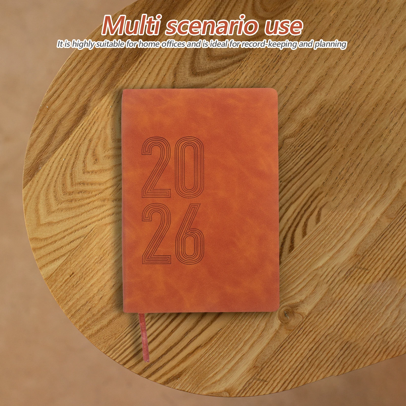 

2026 Weekly Monthly Planner Notebook A5 Soft Pu Cover Paper No Bleed 12 Months Calendar Daily Schedule Organizer English