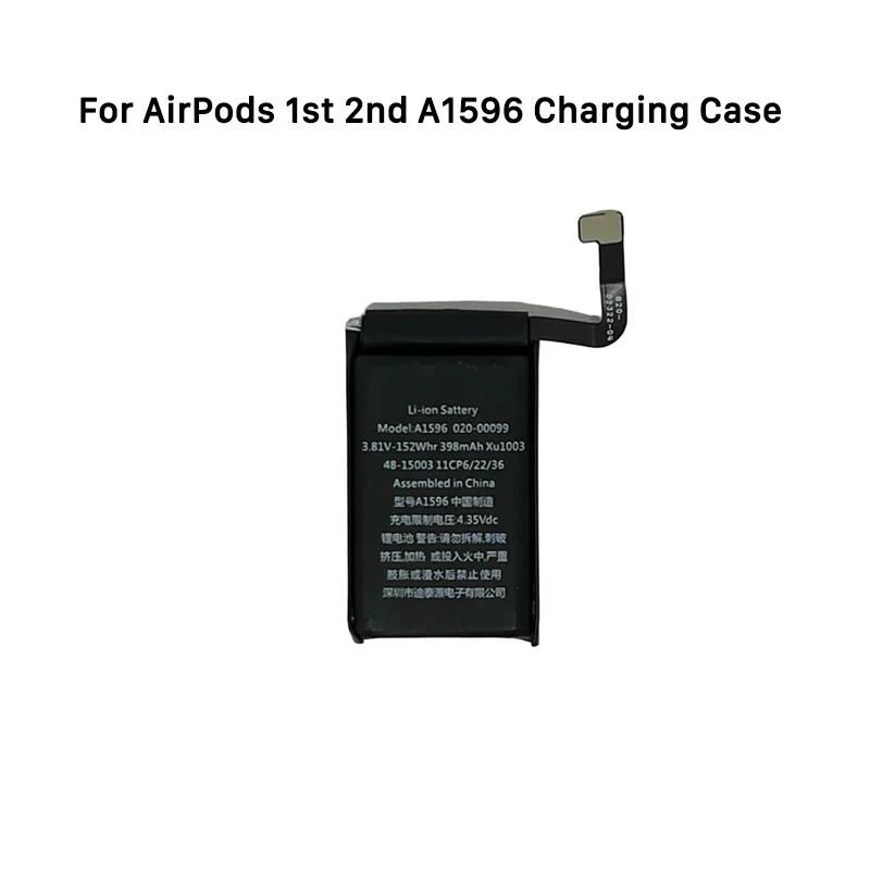 Orginal For Airpods 1st 2nd Gen Battery Replacement Charging Case Battery GOKY93mWh  A1604 A1523 A1722 A2032 A2031