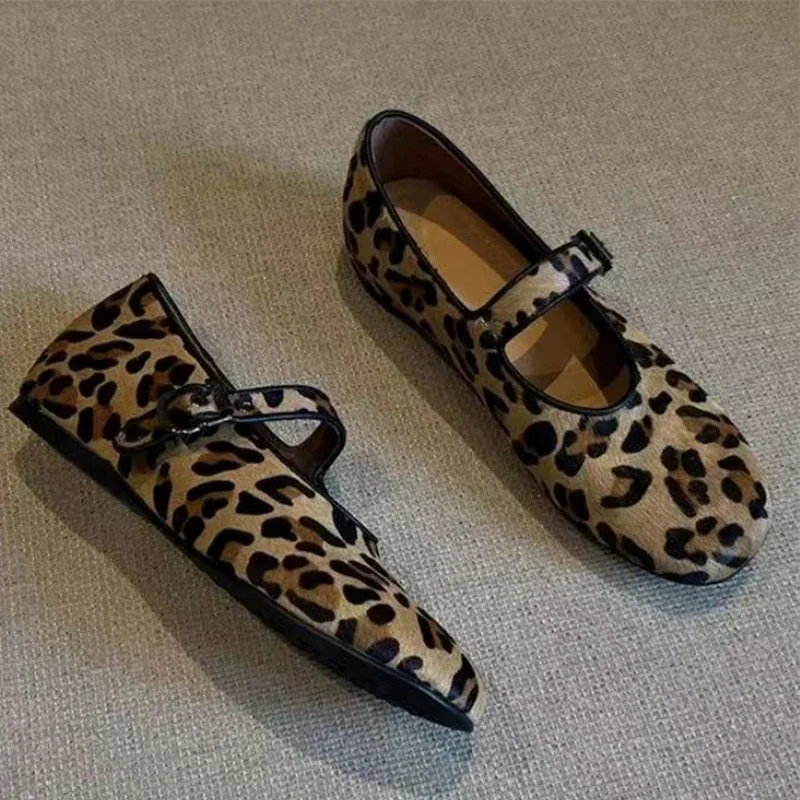 

Женские балетки на плоской подошве, модные лоферы с леопардовым принтом, летние женские сандалии, 2022, дизайнерские туфли Мэри Джейн, новые уютные Mujer Zapatos