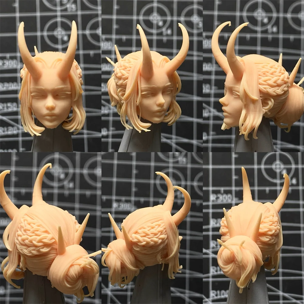 

[Сделано 30 дней] Неокрашенная модель масштаба 1/12, реалистичная женщина, монстр, гора, призрак, девушка, белая голова, резьба для Mafex Romankey