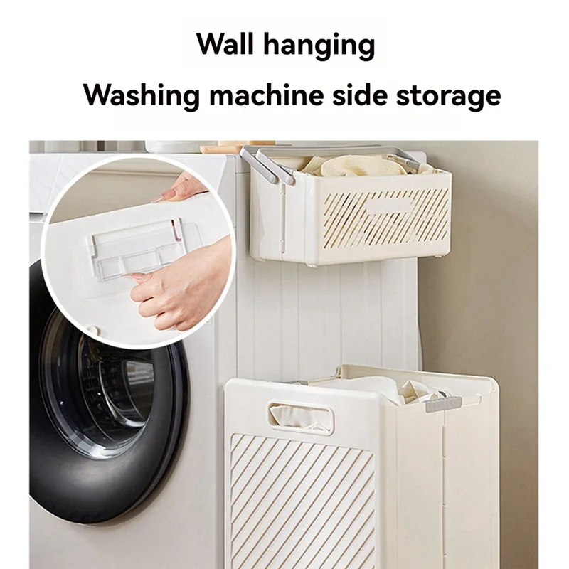 

ABWP-Foldable Storage Basket Multifunctional Dirty Laundry Basket Household Large-Capacity Bathroom Storage Basket