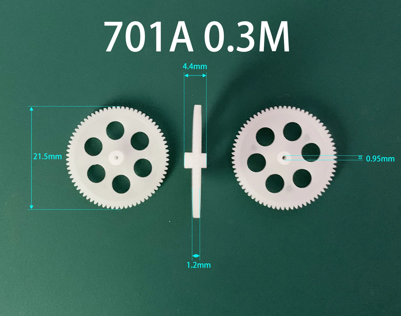 701A 702A 70.8A 71A Pinion Modulus 0.3M Plastic Gear Remote Control Helicopter Accessories Aircraft Model Reduction Copper Gear