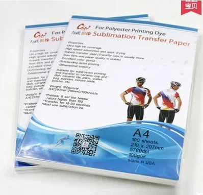 Sublimation Heat Transfer Paper A4 Size For Non-cotton Material Printing Mug Phone Case Plate Mouse Pad Pillow Bag