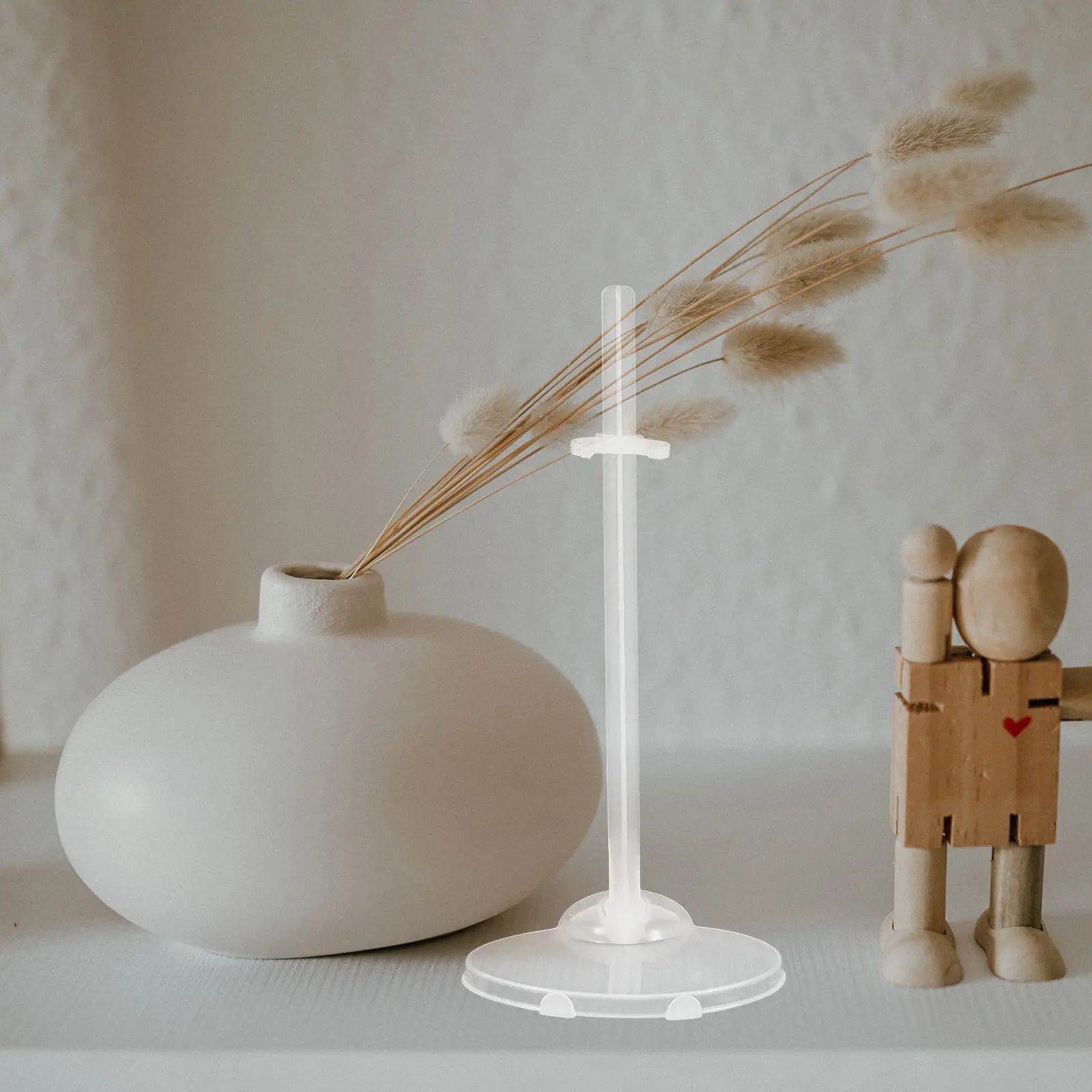 

36Pcs Plastic Display Stand for Clear Holder with Lumbar Support Stable Structure Long Service Life Display Rack