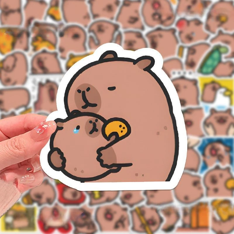 10/30/50/100Pcs Cartoon cute Capybara stickers Dolphin  phone case decorative