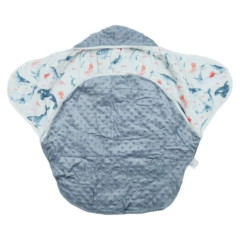 j15u-コットンベビーラップブランケットソフト通気性幼児用おくるみカーシートベビーカー用