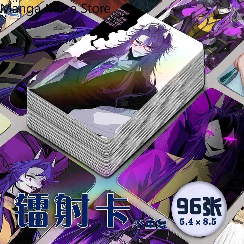

96PCS/set Anime The Freak Circus Jester Laser Small Card Postcard Photo LOMO Card Collectibles Good Friend Birthday Gifts