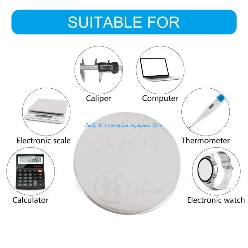  CR2032 3V Lithium Coin Cell Battery Watch Toy Electronics Button Battery