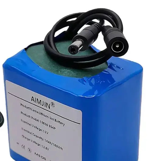 

3S4P Рыболовная батарея 12 В 14 Ач Портативная литий-ионная аккумуляторная батарея 12 В Емкость DC 12,6 В Камерный монитор + зарядное устройство