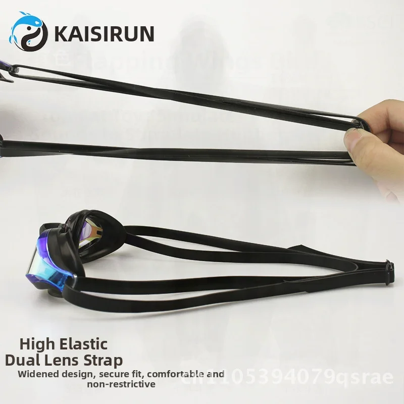 

Adult Electroplated Swimming Goggles Protective Eyewear for Competition And Training Cross-Border White Black Red Polycarbonate