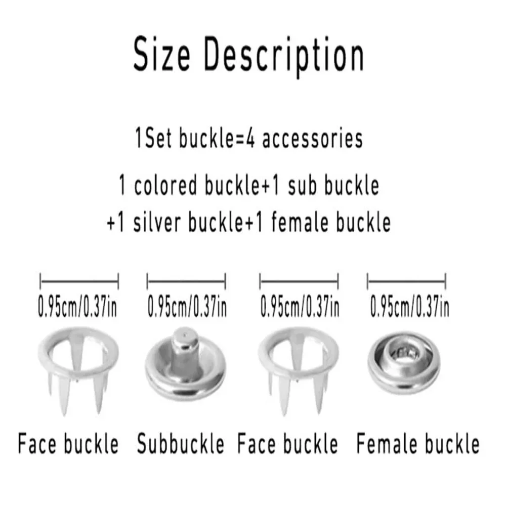 50 مجموعات ذو طيات أداة مجموعة أزرار خاطفة كماشة المعادن الصحافة ترصيع أداة DIY بها بنفسك الملابس الخياطة زر تركيب أداة الخياطة الملحقات