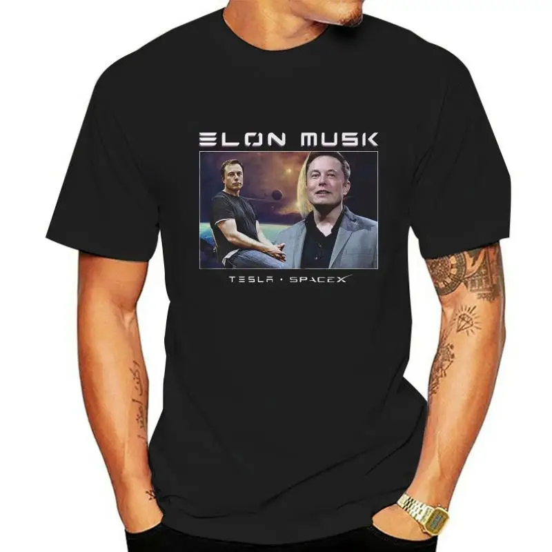 Elon Musk 90s Vintage Unisex Black Tshirt men t shirt