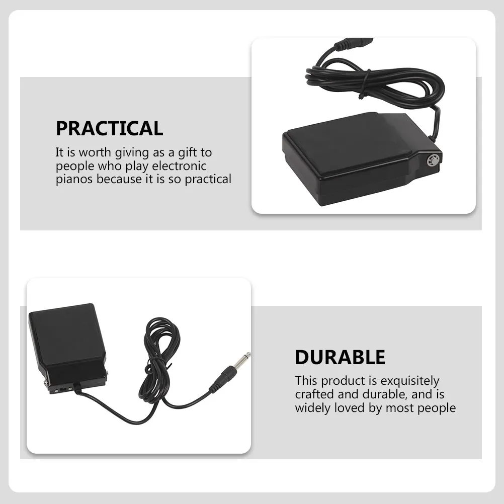 

1pc Professional Thickened Damper For Electric Durable Sturdy Electric Piano Foot Sustain Pedal For Piano Pedal Black