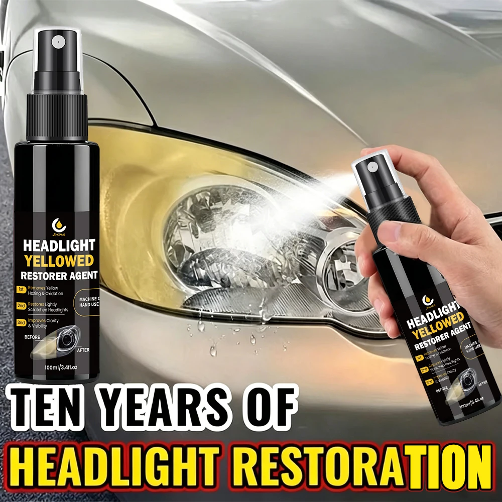 

Car Headlight Restoration Polishing Kits Headlamp Remover Repair Cleaning Remove Oxidation Headlight Polish Liquid YT163