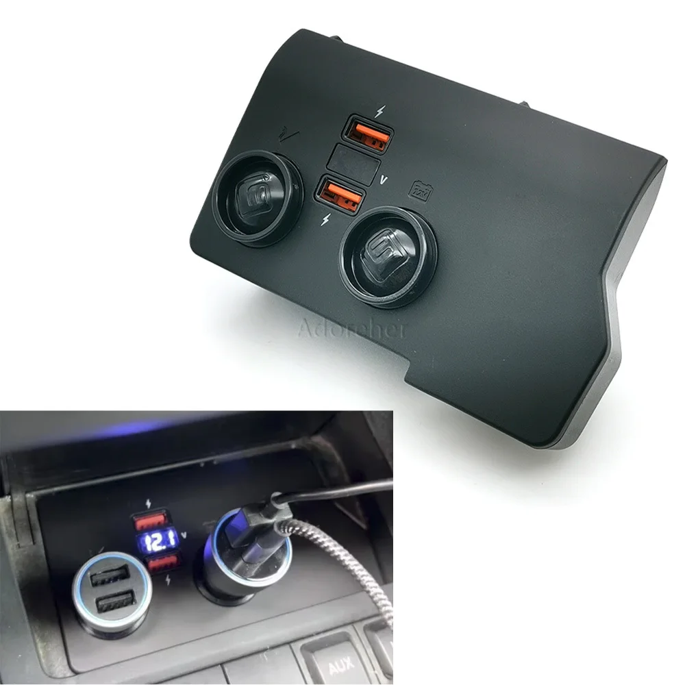 Car Charger Cigarette Lighter USB Splitter One For Two Fast Charging Accessories Fit For VW Golf 5 6 Eos MK5 Jetta