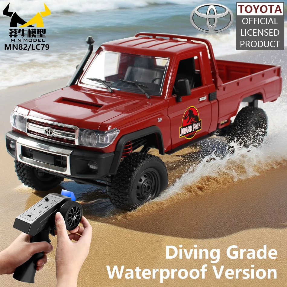 MN MODELO RC 1:12 dinosaurio con tracción en las cuatro ruedas buceo todoterreno coche escalada camión Rock Crawler Wading camioneta vehículo de juguete para adultos