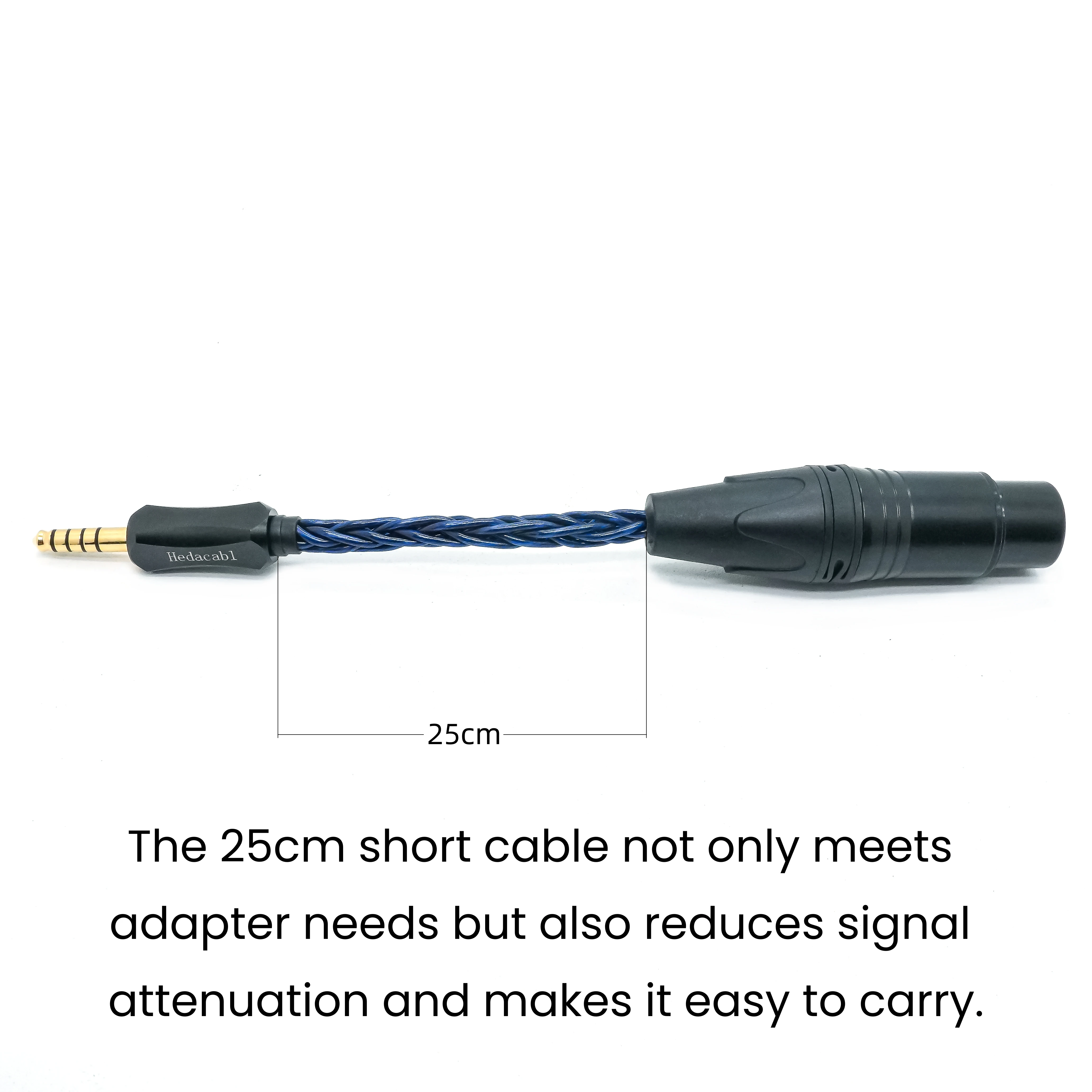 Hedacabl 4,4-mm-Balanced-Stecker auf 4-poliges XLR-Buchsen-Adapterkabel, kompatibel mit Abspielgeräten, Decodern und Kopfhörerverstärkern – Detail 5