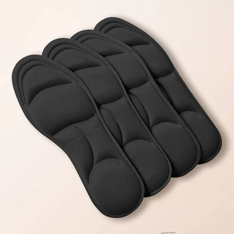 1/2/4/16Pairs 5D Massage Memory Foam Insoles For Shoes Sole Breathable Cushion Sport Running Insoles For Feet Orthopedic Insoles