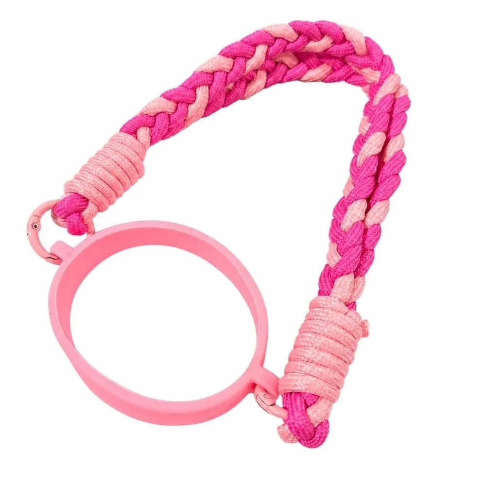 Soft Silicone Water Bottle Handle Strap Fits Most 8-40oz Bottles Two-color Water Bottle Sling Hand-Woven for HydroJug