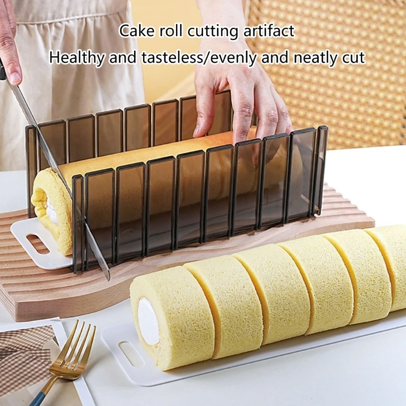 

Cake Roll Cutter Uniform Division Mold Slicer Pastry Cutter Baking Kitchen Layering Tool