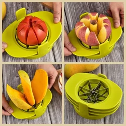 Press Type Stainless Steel Fruit Slicer Manual Simple Fruit And Vegetable Corer Easy To Clean Foldable Food Divider