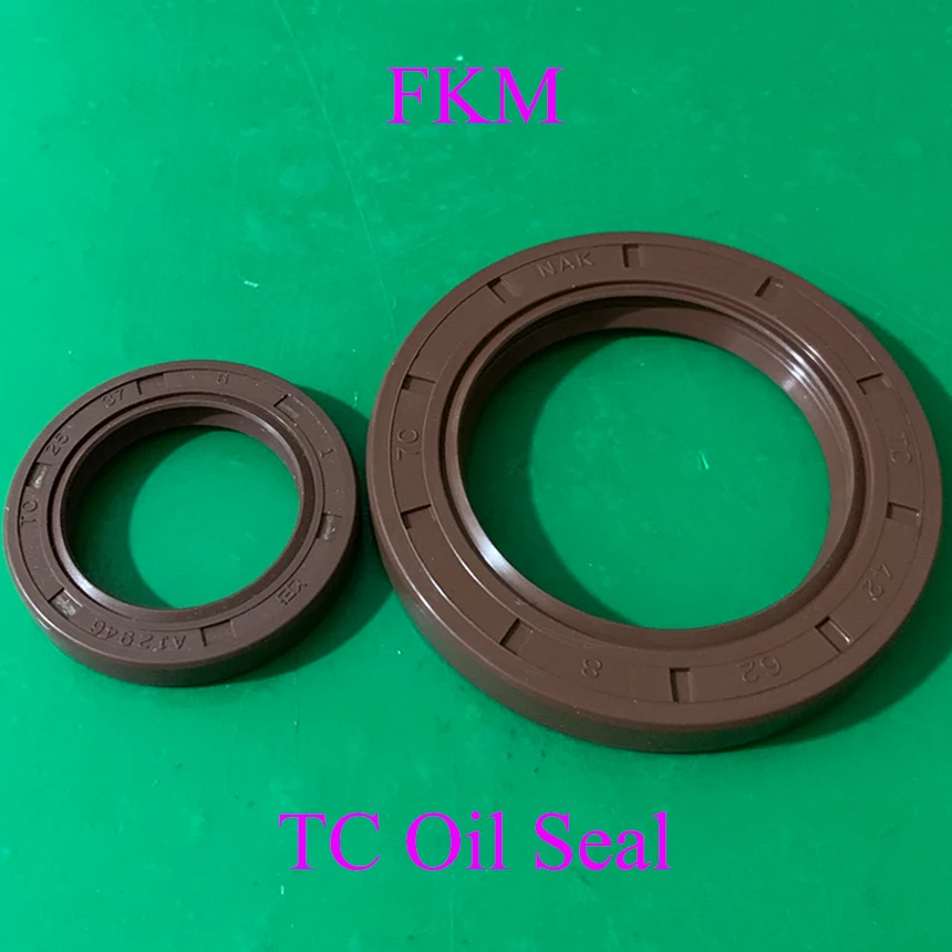 

30*42*5/6/7/8 30x42x5/6/7/8 Brown Fluoro FKM Fluorine Rubber Spring Double Two Lip TC Ring Gasket Radial Shaft Skeleton Oil Seal