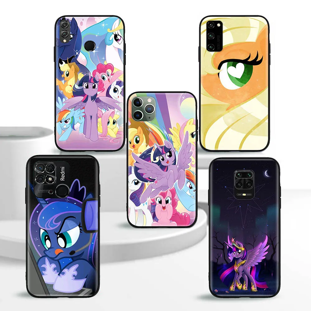 G-24 my littles ponys Black Soft Silicone Case for Xiaomi Redmi 9A Note 9T 9s 9 Power Poco X3 NFC GT Pro image 2